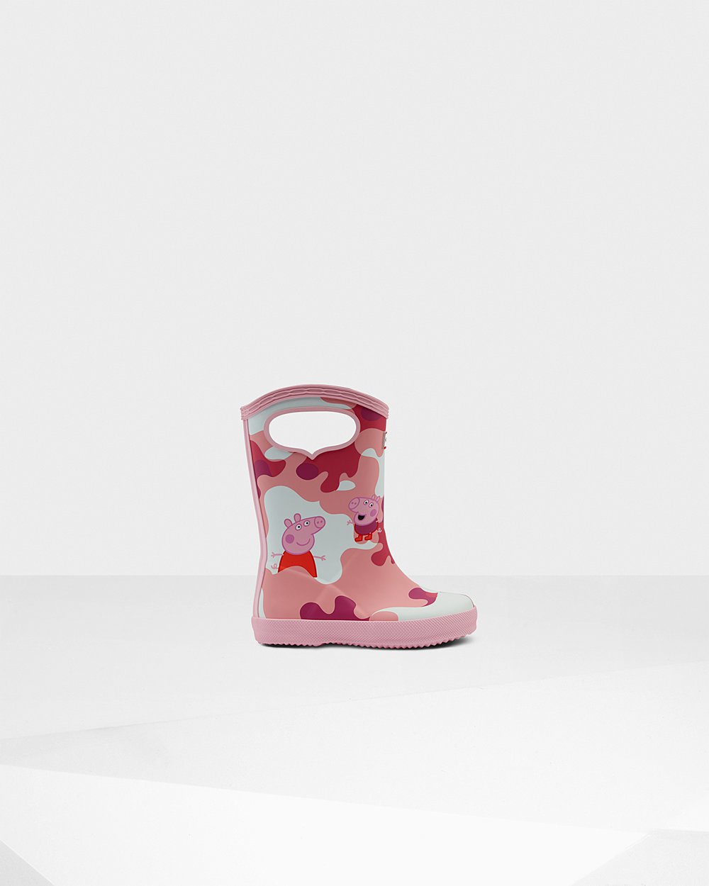 Botas de Lluvia Hunter Niños - Original First Peppa Pig Grab Handle - Rosas - CWXSTZF-91